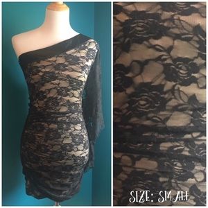 Black lace dress